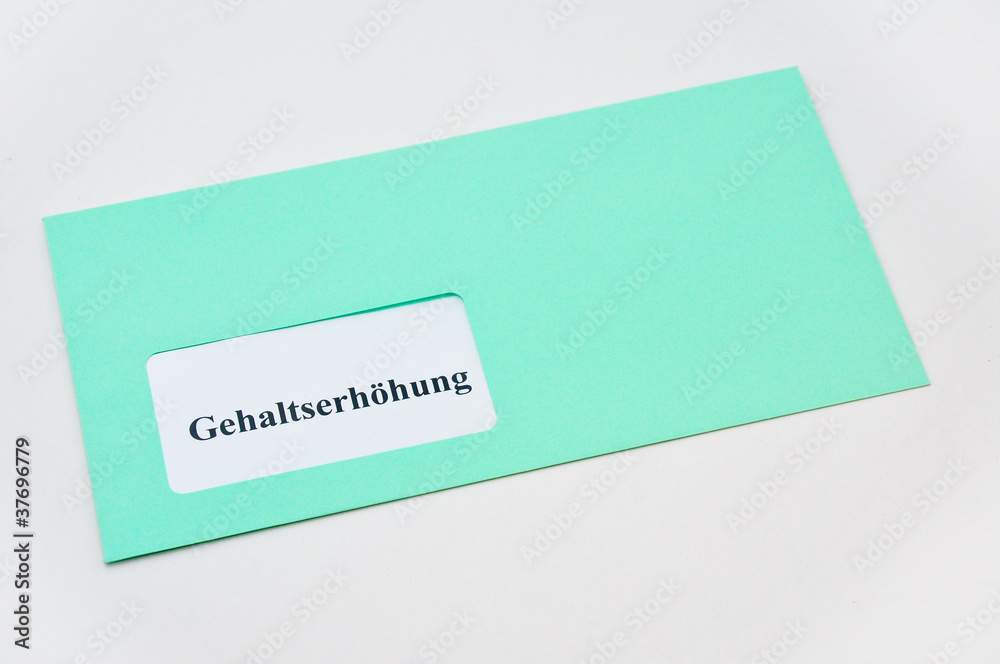 Gehaltsabrechnung im Briefumschlag Gehaltsabrechnung im Briefumschlag