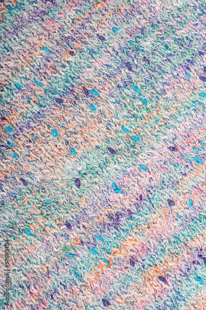 motley multicolored wool knitted background