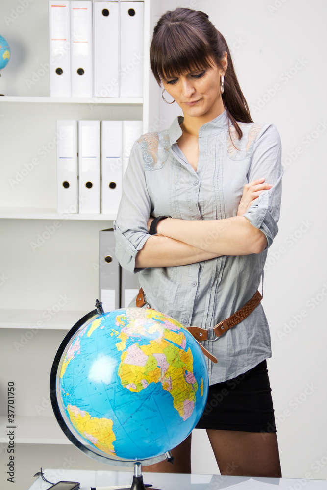 where a woman is contemplating a holiday where a woman is contemplating a holiday
