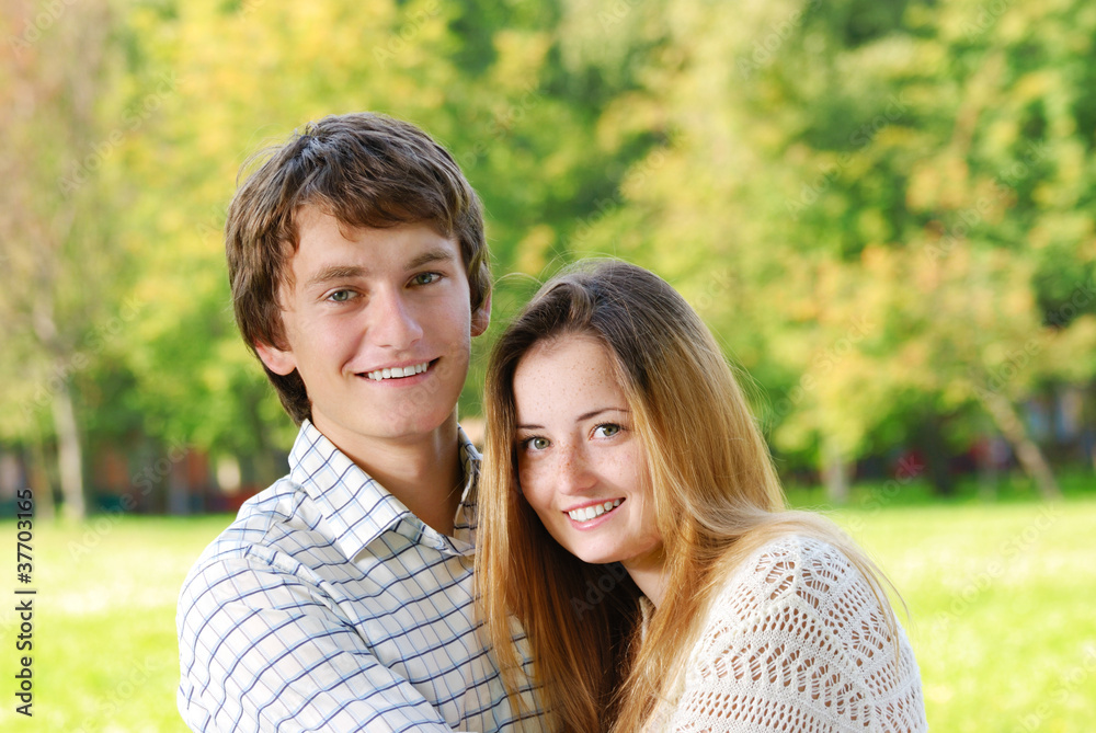 Fototapeta premium Young happy couple