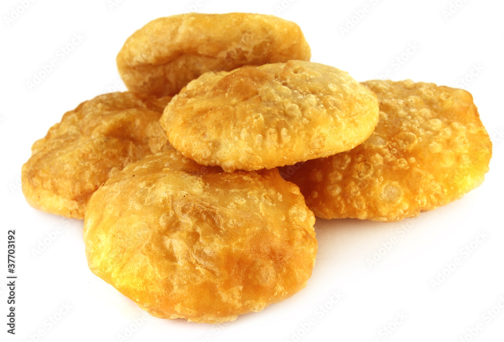 Snacks of flour with lentils named as Dalpuri in Bangladesh Snacks of flour with lentils named as Dalpuri in Bangladesh