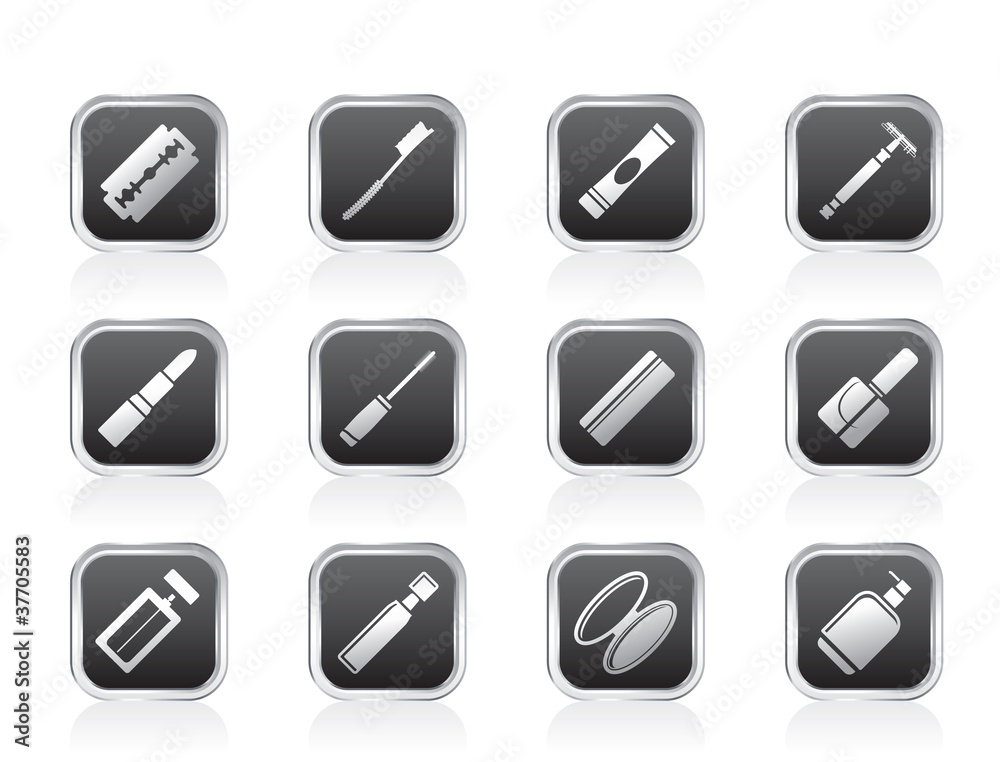 Make-up icon set, Health and beauty icons Make-up icon set, Health and beauty icons