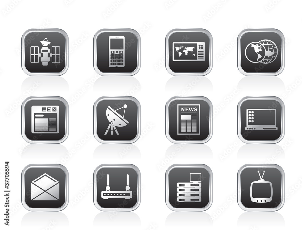 Communication and Business Icons Communication and Business Icons