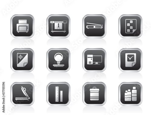 Print industry Icons - Vector icon set 2