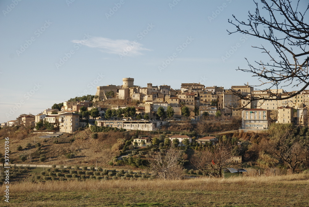 medieval village of Acquaviva Picena,marche, Italy