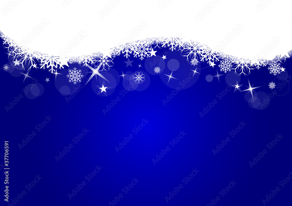 Fundo Neve Natal Azul