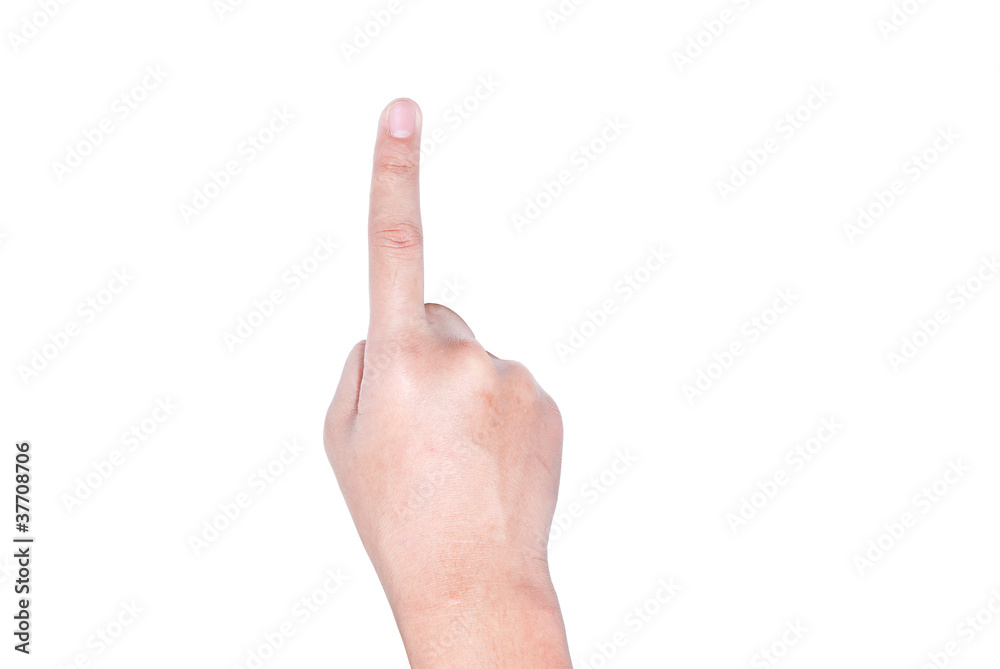 Children hand pressing down on white wall. Children hand pressing down on white wall.
