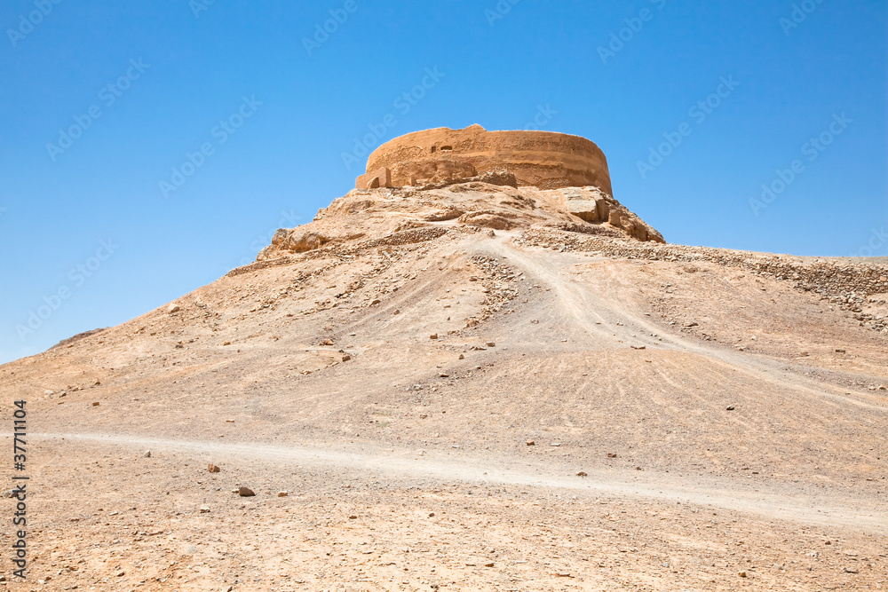 Zoroastrian Tower of Silence, Yazd, Iran. Zoroastrian Tower of Silence, Yazd, Iran.