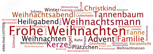 Begriffswolke Weihnachten