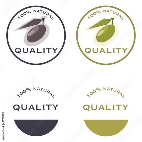 Etchette qualità per olive e olio d'oliva