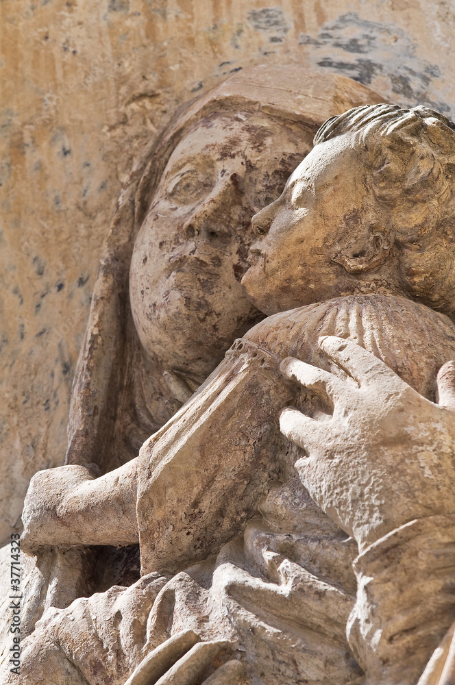 Marble statue. Marble statue.
