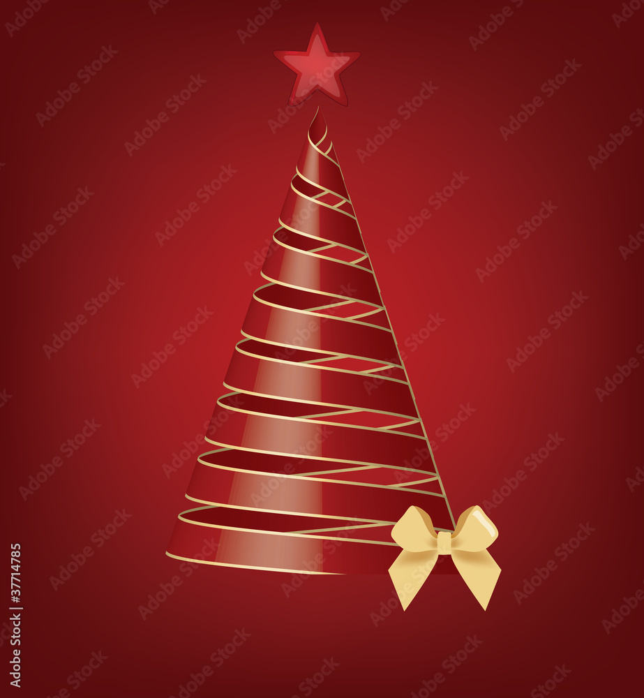 albero di natale di design con effetto 3D albero di natale di design con effetto 3D