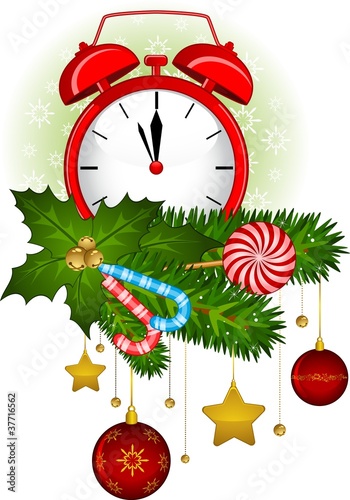 Christmas background with Candy cane.