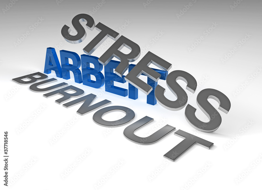 Fototapeta premium Arbeit, Stress, Burnout