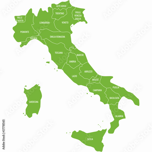 mappa italia photo