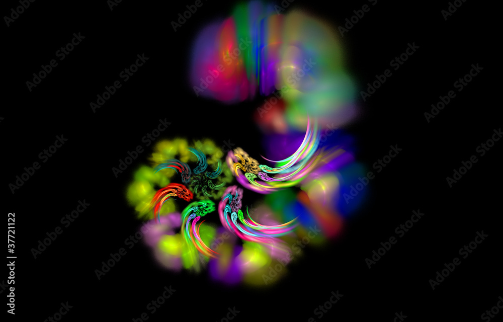 abstract magic hurricane, mystic color diversity