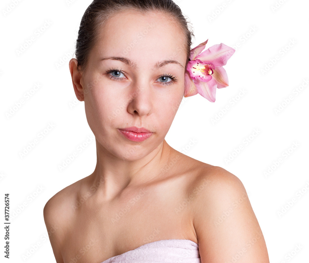 Naklejka premium Spa girl
