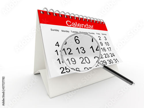 3D desktop calendar