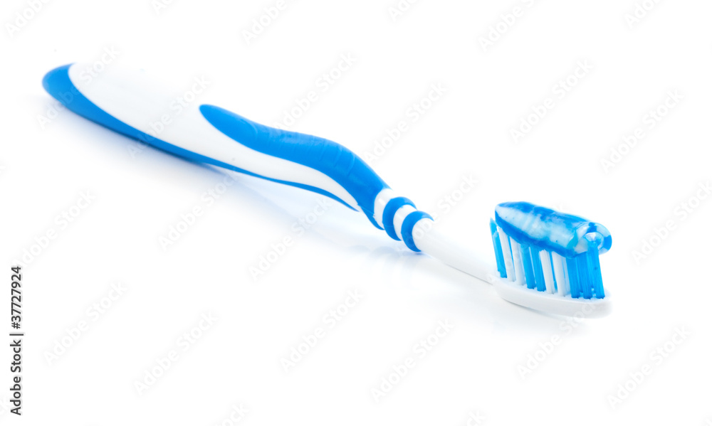 Dental brush and with paste Dental brush and with paste