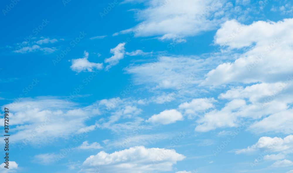 blue sky and clouds