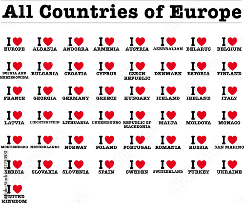 countries of europe
