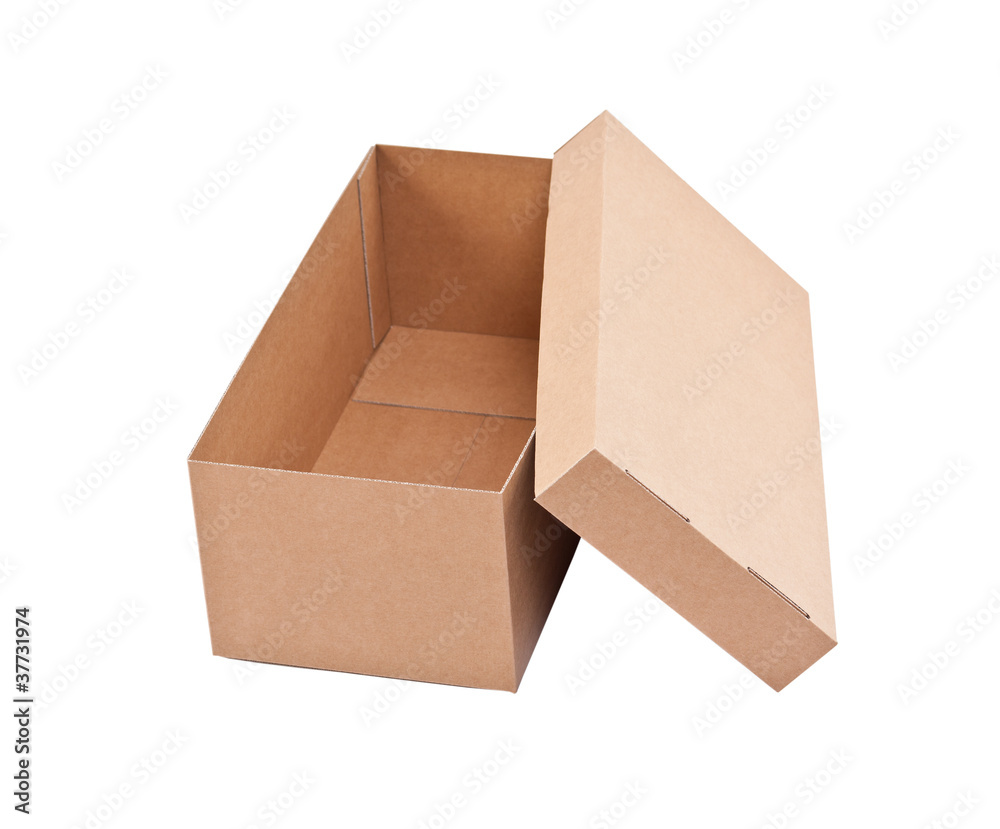 Open cardboard box Open cardboard box