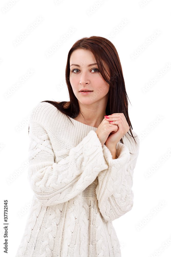 attractive young woman looking happy attractive young woman looking happy