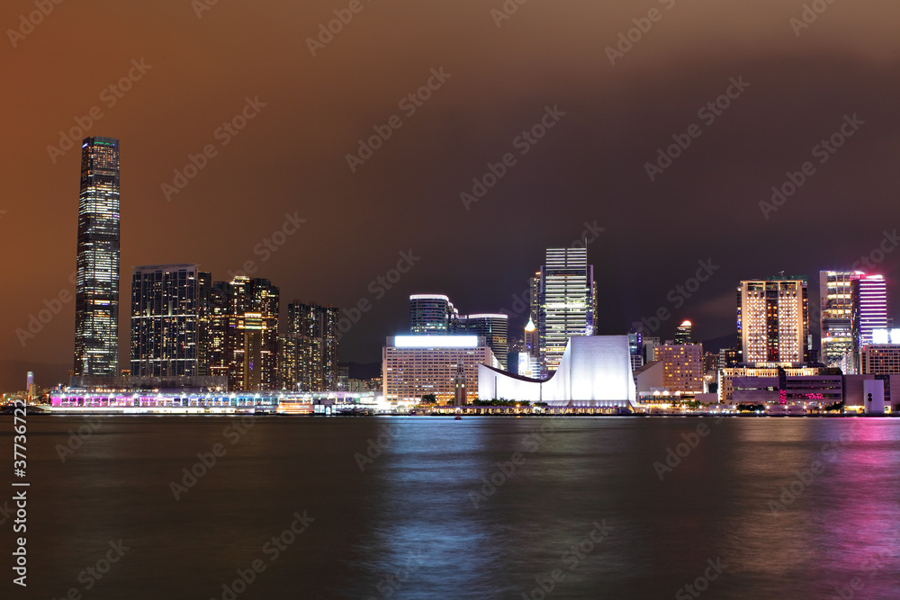 Fototapeta premium kowloon at night