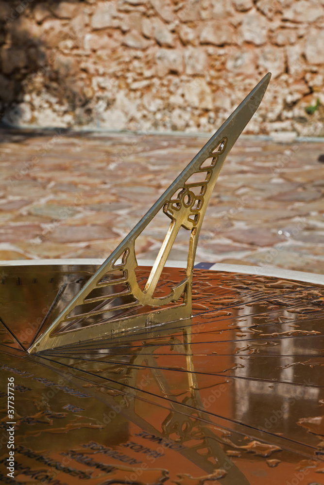 sundial in chania, greece