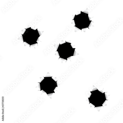 Bullet holes