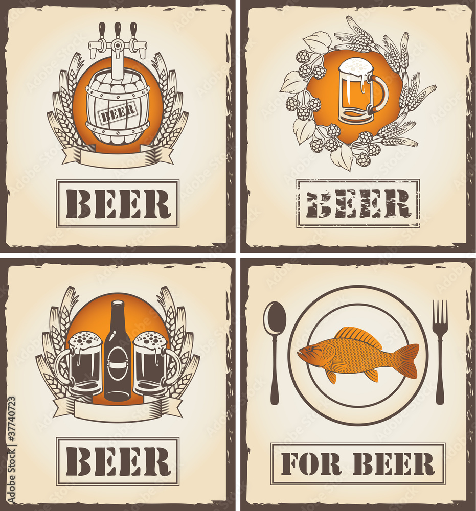 Obraz premium for a menu with beer