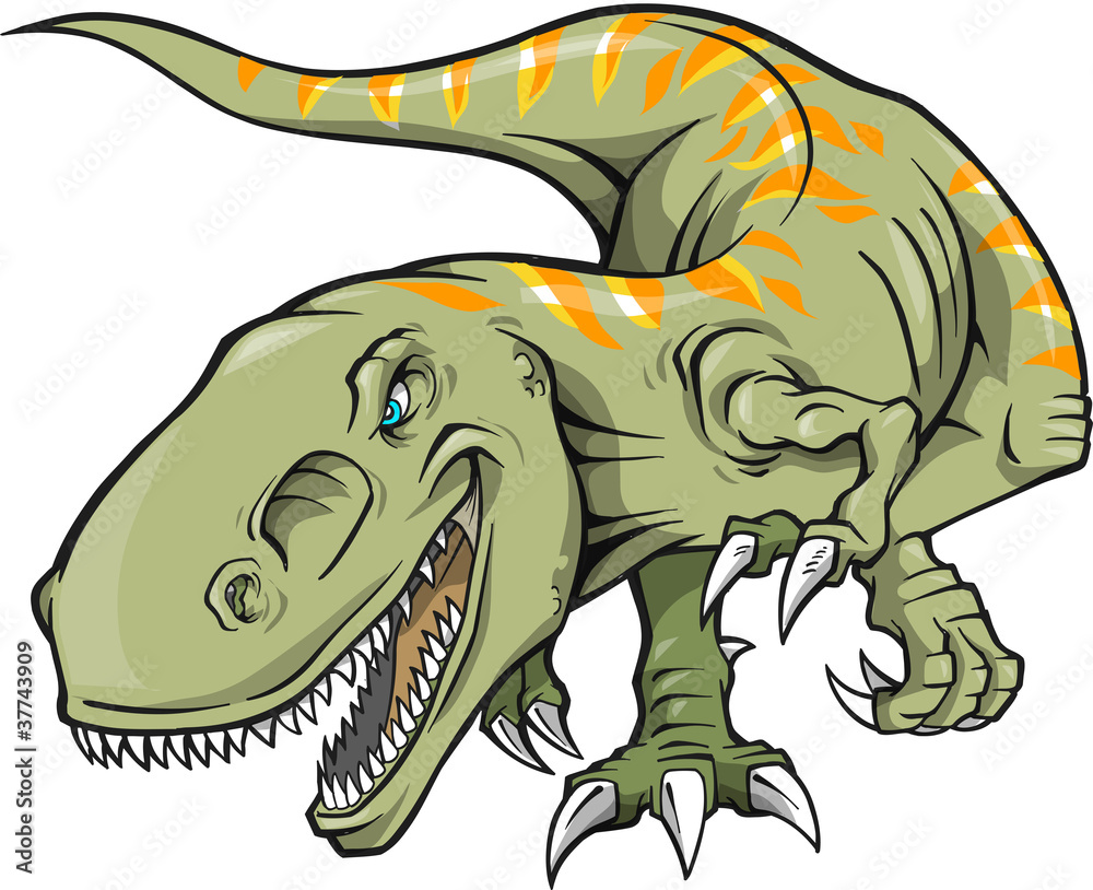 Obraz premium Tyrannosaurus Dinosaur Vector Illustration