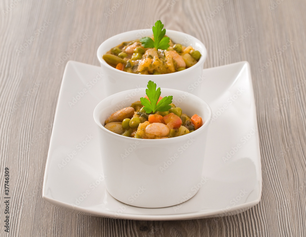 Vegetable soup. Vegetable soup.
