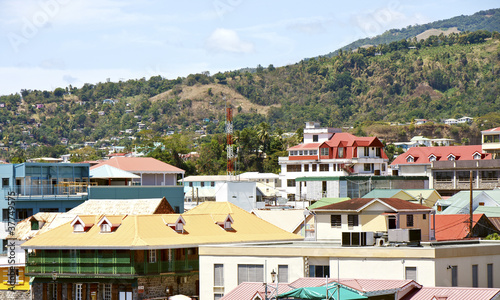 Colorful Buildings in Bridgetown Barbados © dbvirago