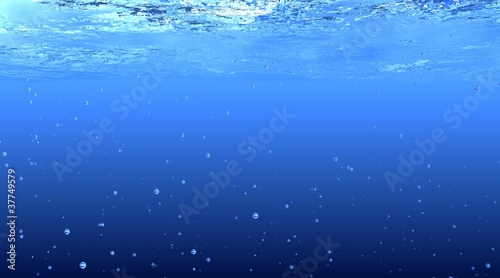 3D rendered Blue Underwater background