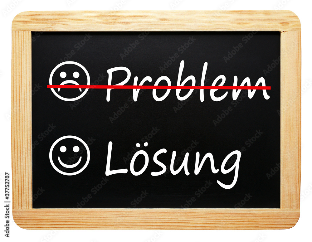 Obraz premium Problem und Lösung