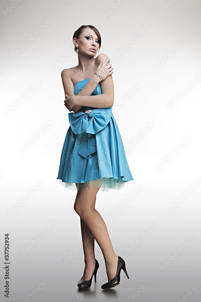 portrait of a beautiful girl with perfect skin in a dress portrait of a beautiful girl with perfect skin in a dress