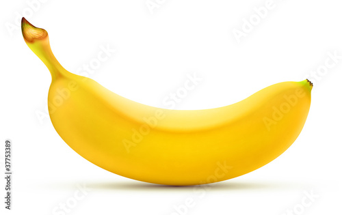 shiny yellow banana