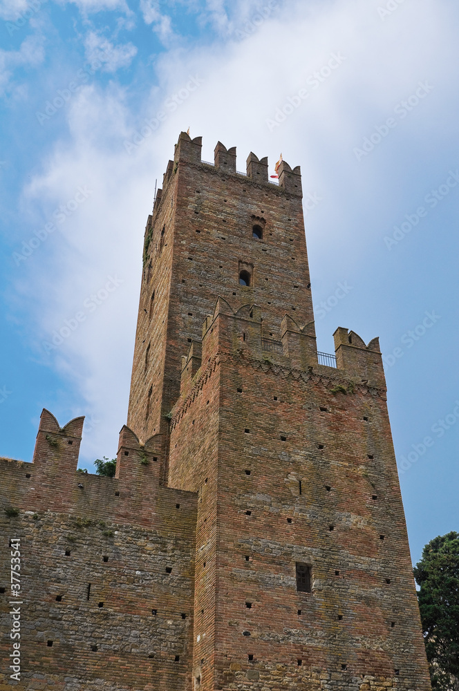 Visconti Castle. Castell'Arquato. Emilia-Romagna. Italy.