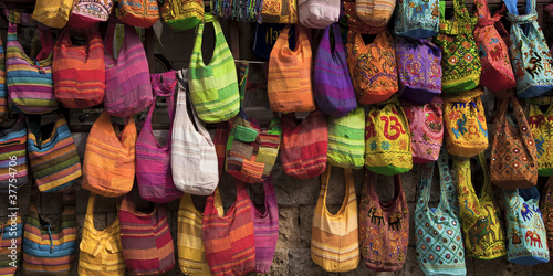 hand bags for sale at rhodos market © liquid studios