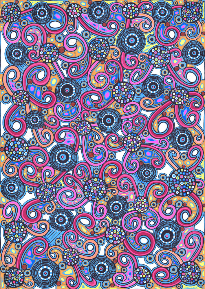 Abstract freehand pattern