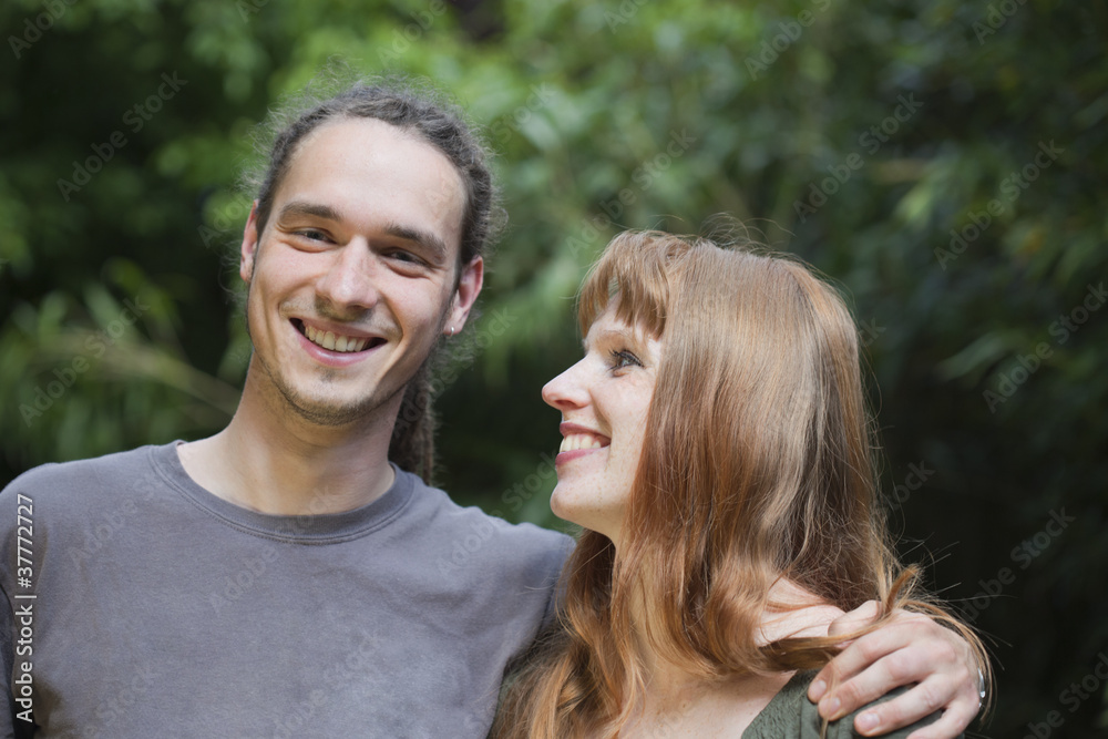 Fototapeta premium Happy Young Couple Outdoors
