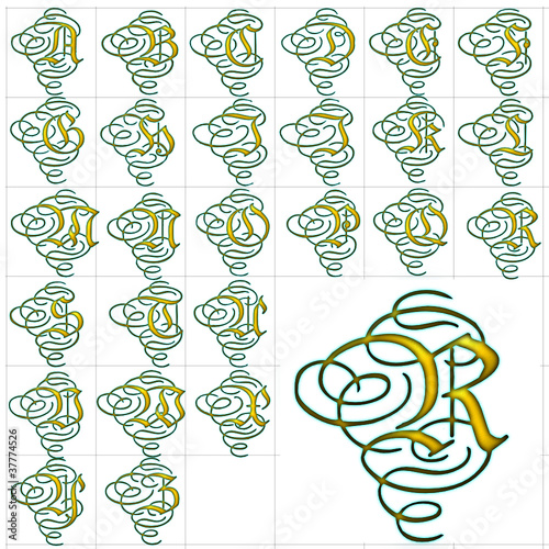 abc alphabet background aristocrat design