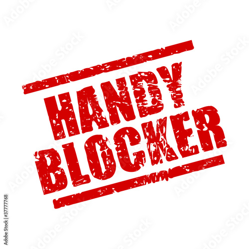 stempel eckig handyblocker I