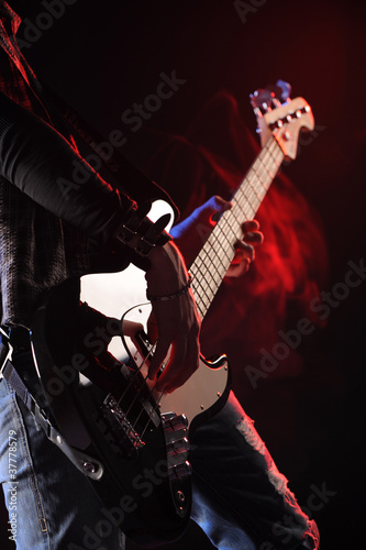 Foto rock live, close up hands