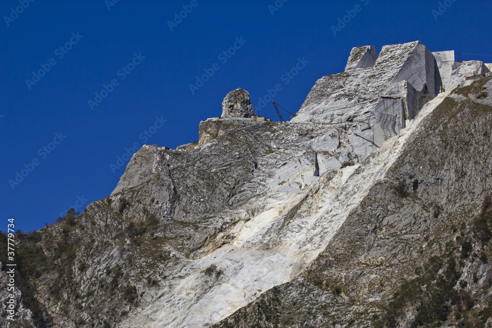 Cave di marmo sulle Alpi Apuane, Toscana Cave di marmo sulle Alpi Apuane, Toscana