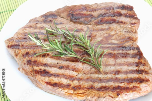Bilde på lerret bistecca di carne rossa cotta alla griglia