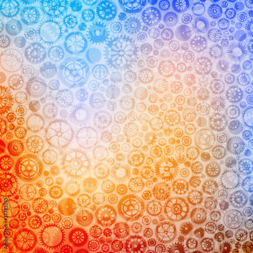 abstract background with many gears. Eps10 vector