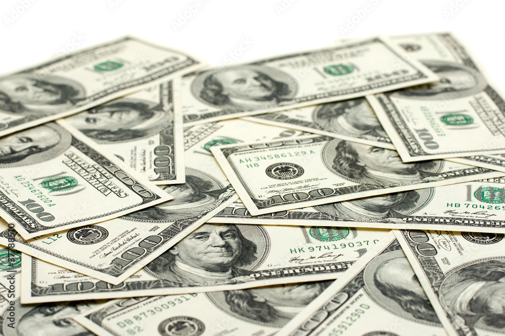 stack of one hundred dollar bills U.S. stack of one hundred dollar bills U.S.