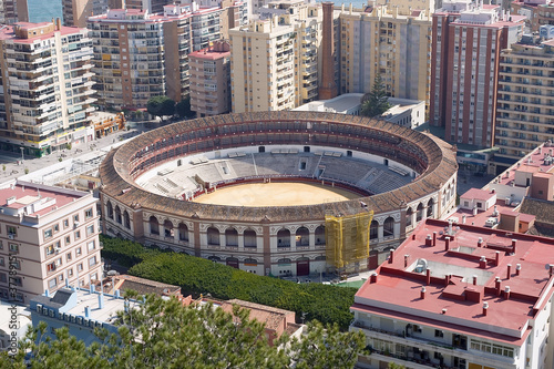 Malaga bull ring stadium.